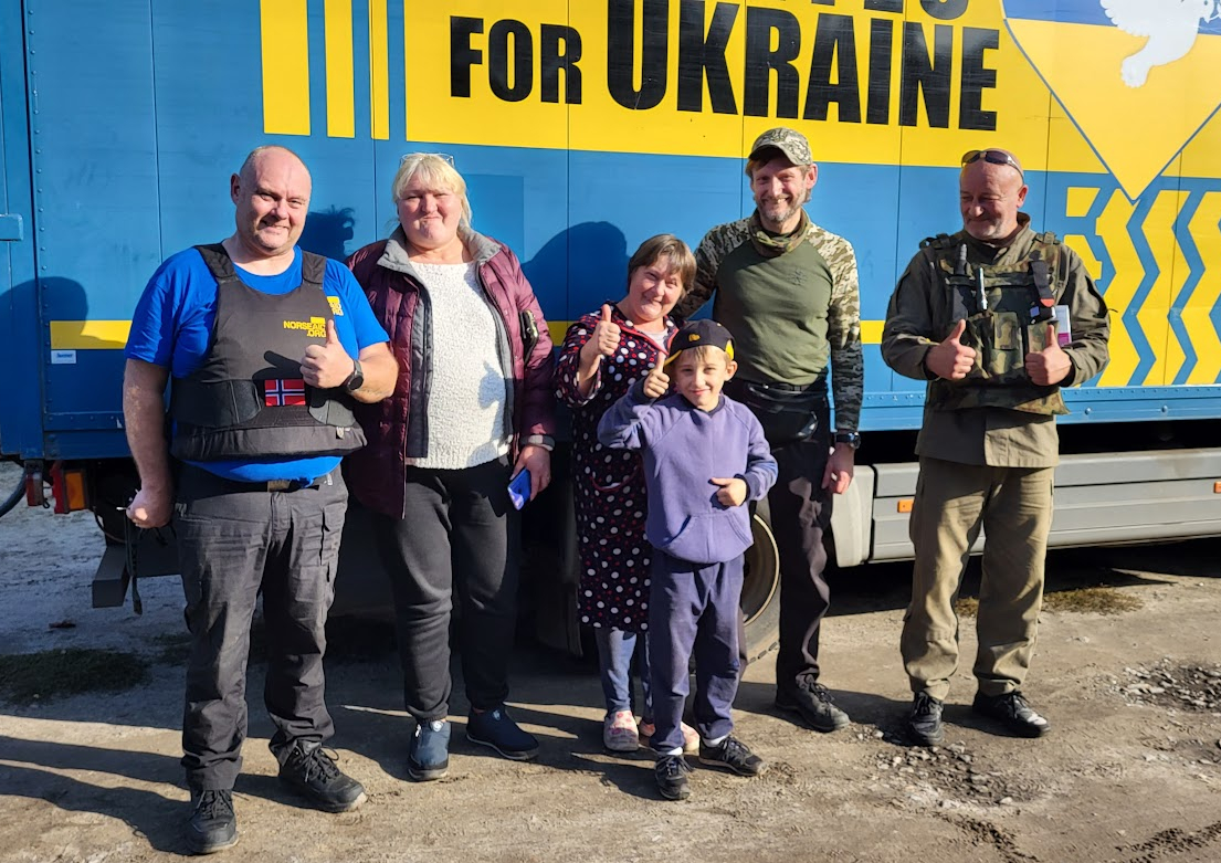 Sunshine Ukraine og NorseAid med Erik Helgesplass i Izium